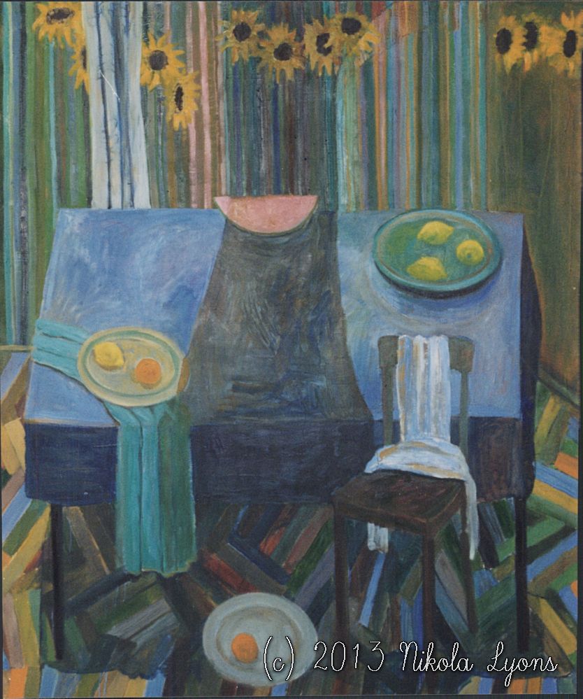 Nikola Lyons: Shadow On Blue Table